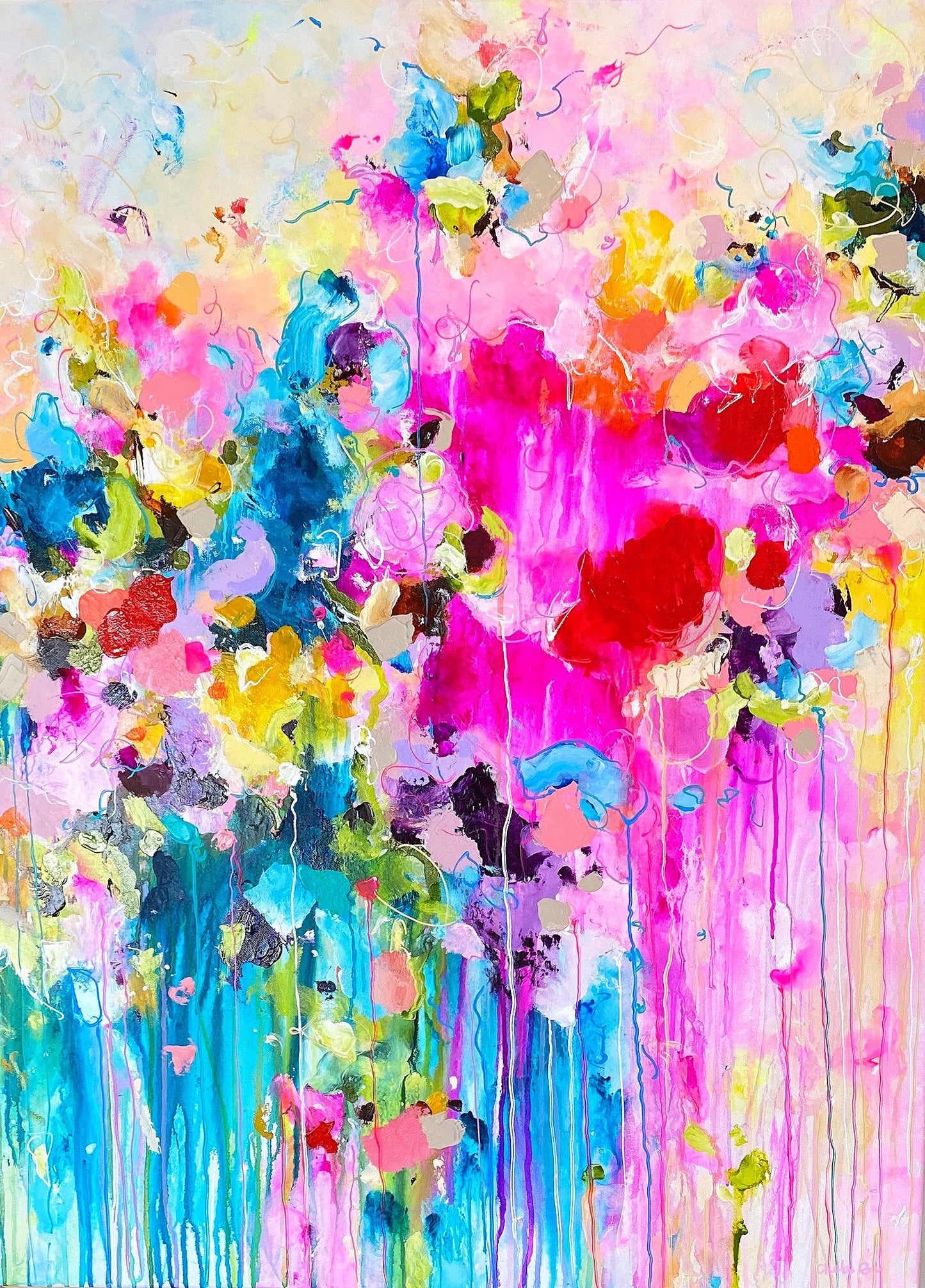 Contemporary Original Artwork Colorful | Chels Made