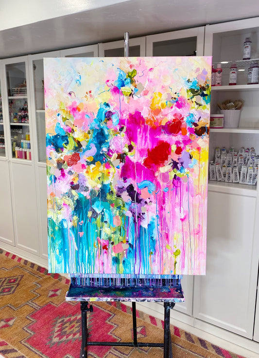 Colorful Large Original Painting | Chels Made