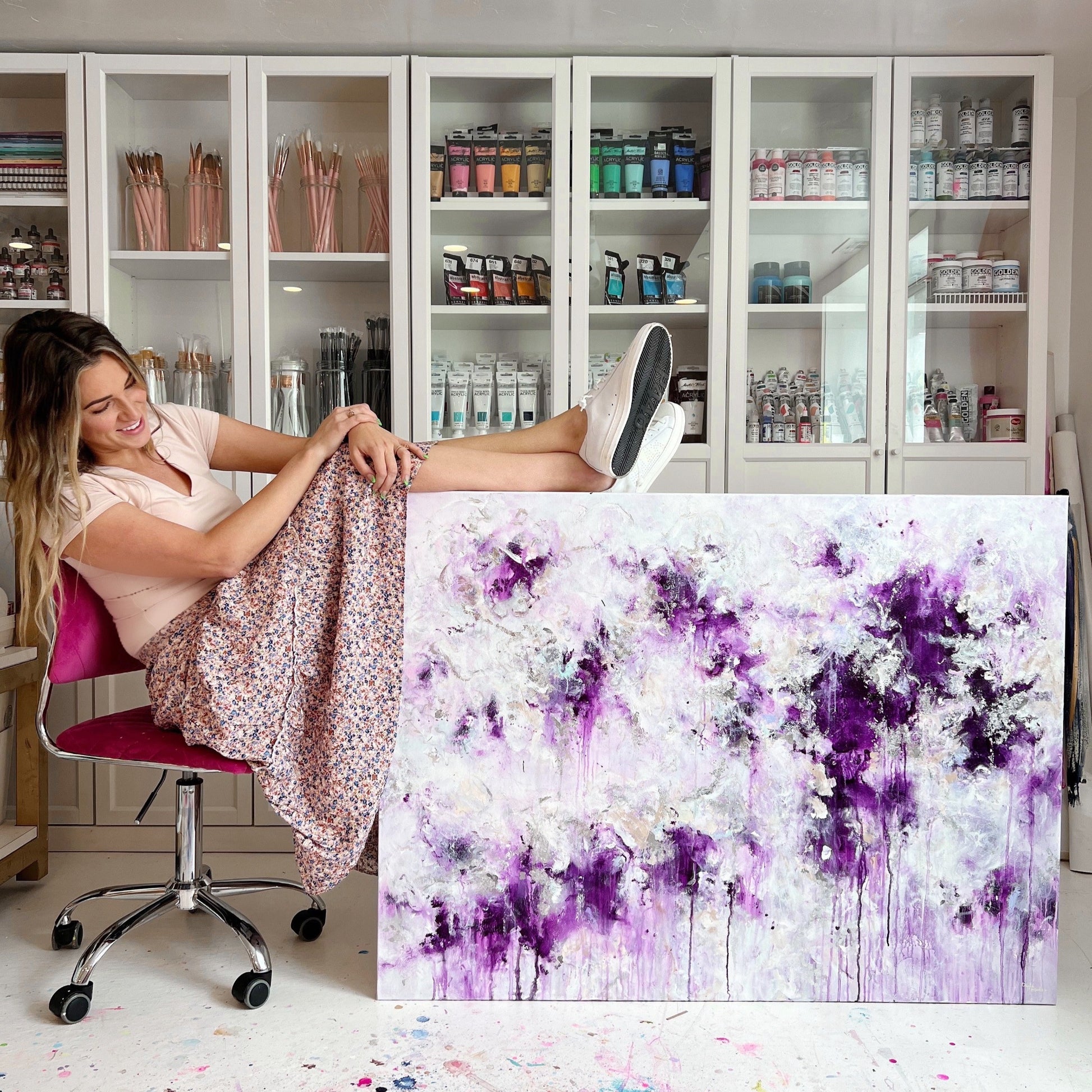 Dripping Paint Painting | Chels Made