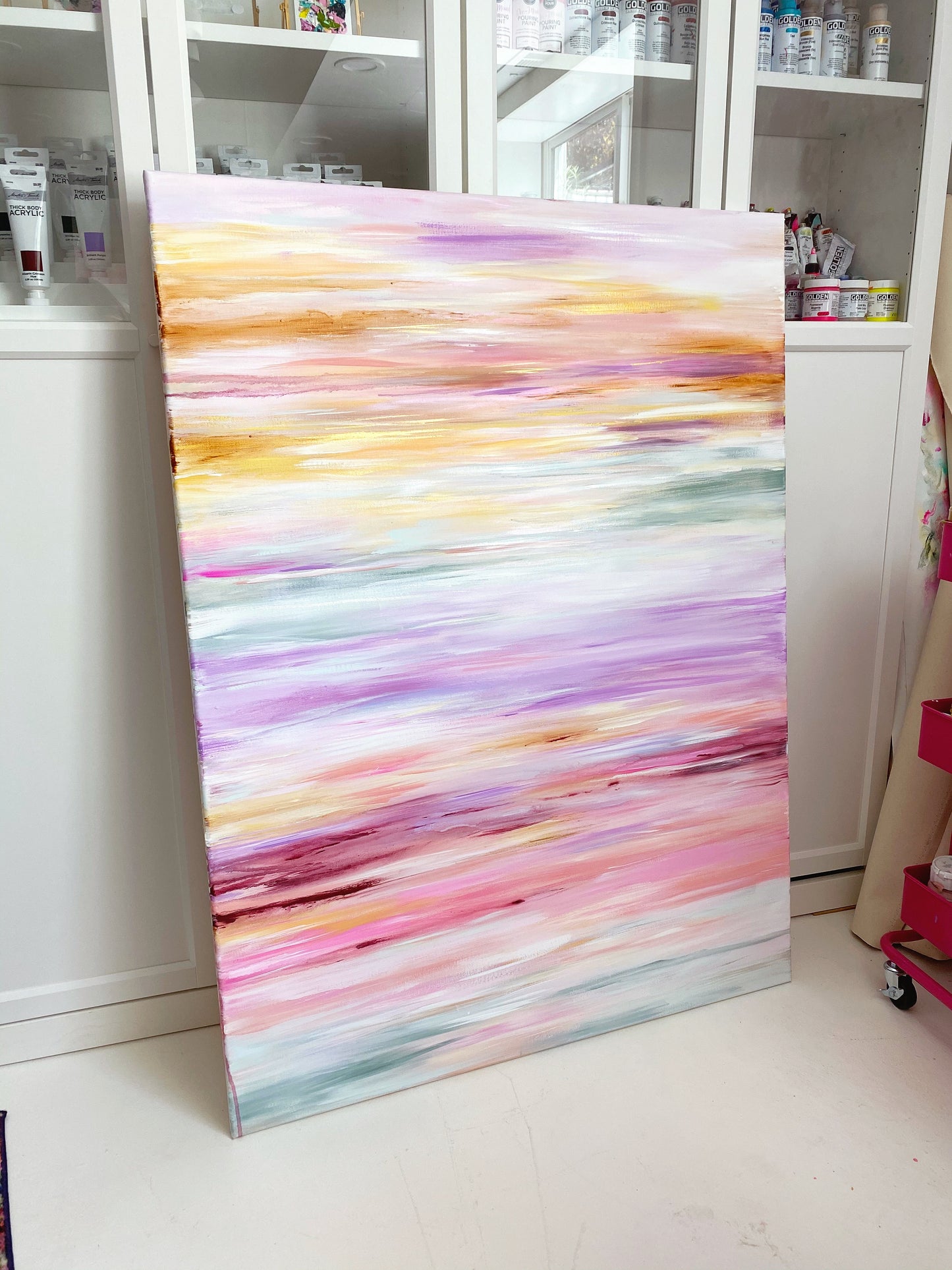 Mixture Of Color On Large Canvas | Chels Made