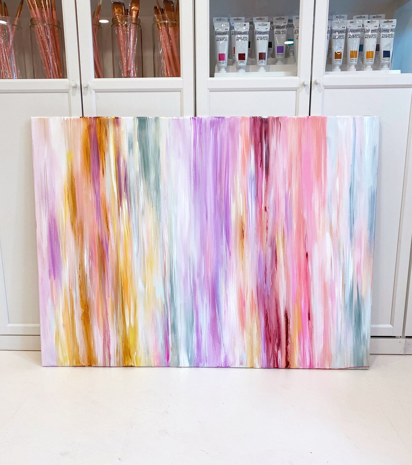 Multiple Colors Blended Large Painting | Chels Made