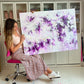 Purple Abstract Art | Chels Made