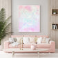 Light Pink Abstract Art | Chels Made